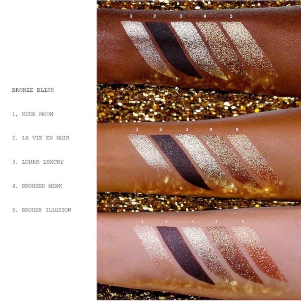 PML ~ ‘BRONZE BLISS’~ Celestial Nirvana Eye Shadow Palette ~ Full Size ~ NIB - Picture 8 of 16